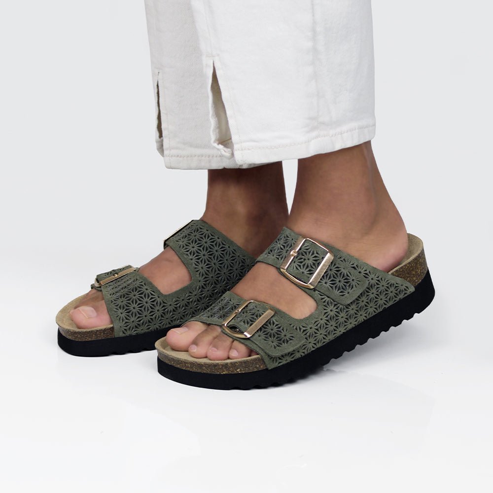 Minfot Daisy Sandaler Dame Ruskind Grøn
