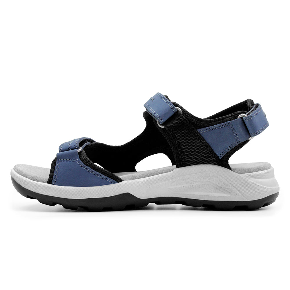Minfot Nyhamn Sandaler Dame Nubuck Blå