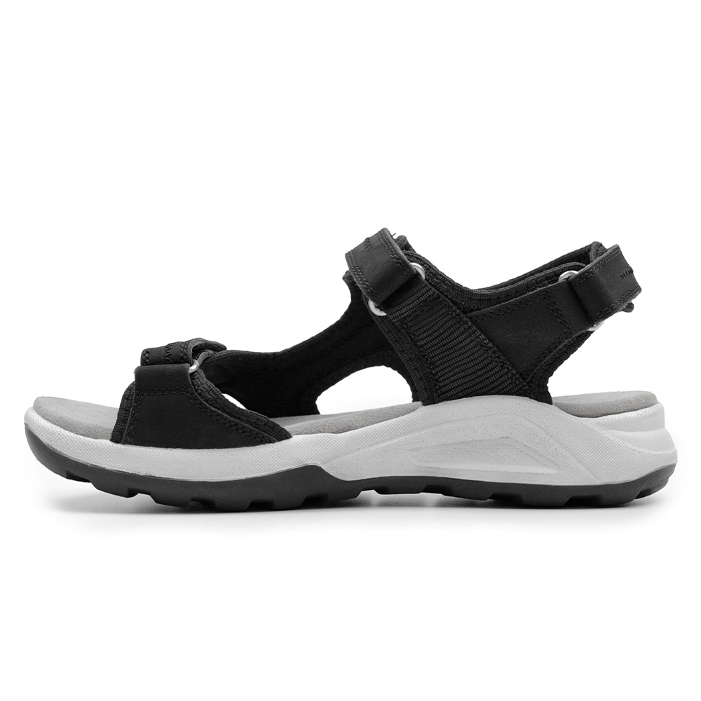 Minfot Nyhamn Sandaler Dame Nubuck Sort