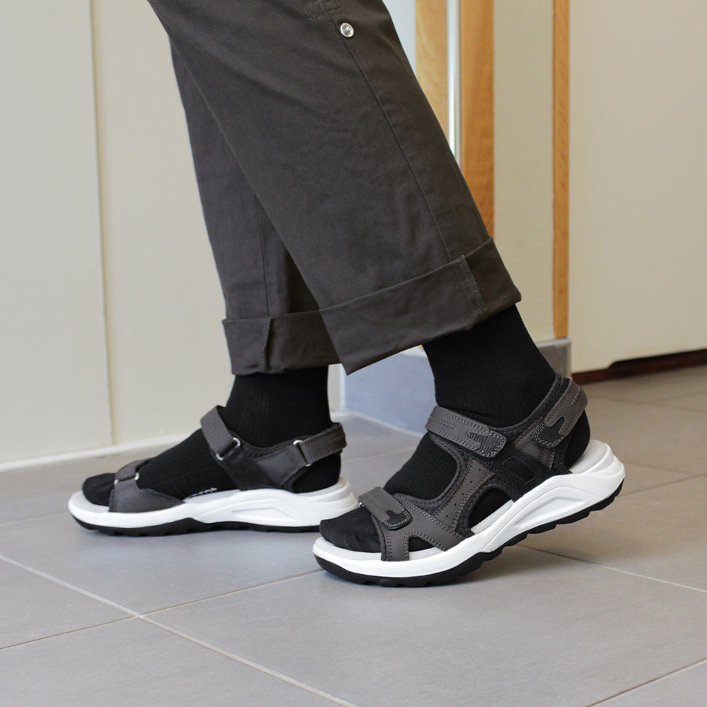 Minfot Nyhamn Sandaler Dame Nubuck Stone