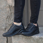 Minfot Lexi Sneakers Dame Vandafvisende TEX Skind Sort