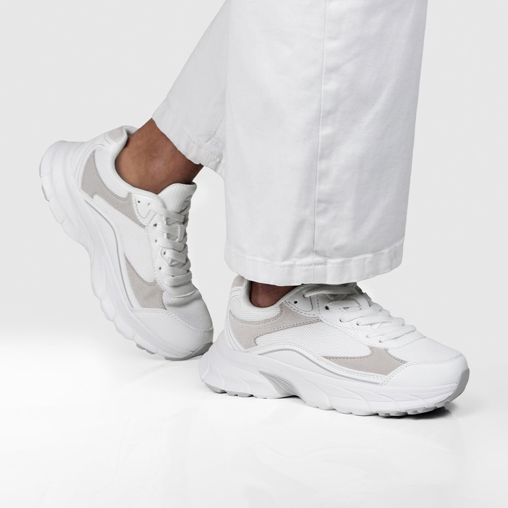 Minfot Sneaker Joy Dame Mesh Ruskind Hvid