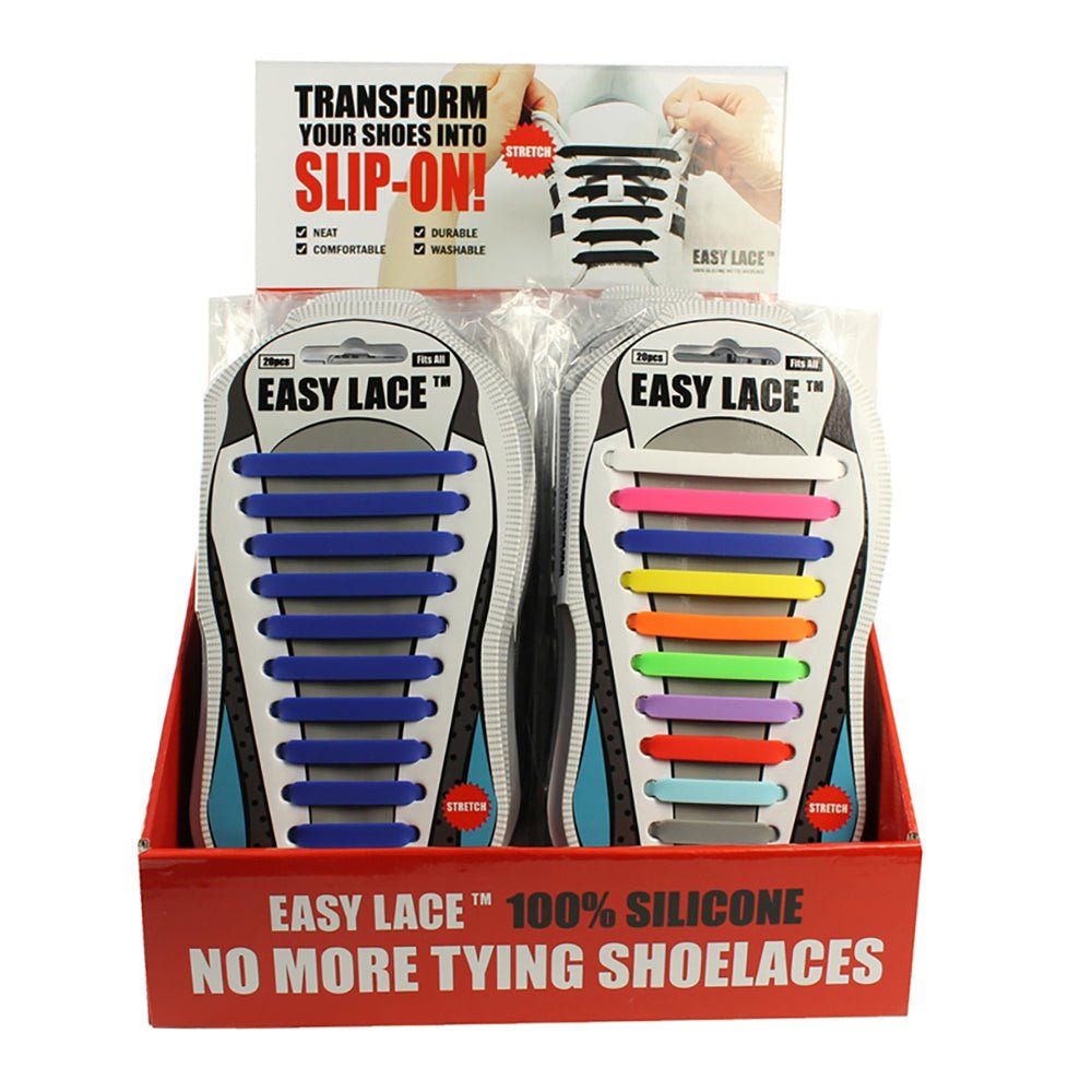 Easy Lace Elastika Snørebånd Rainbow