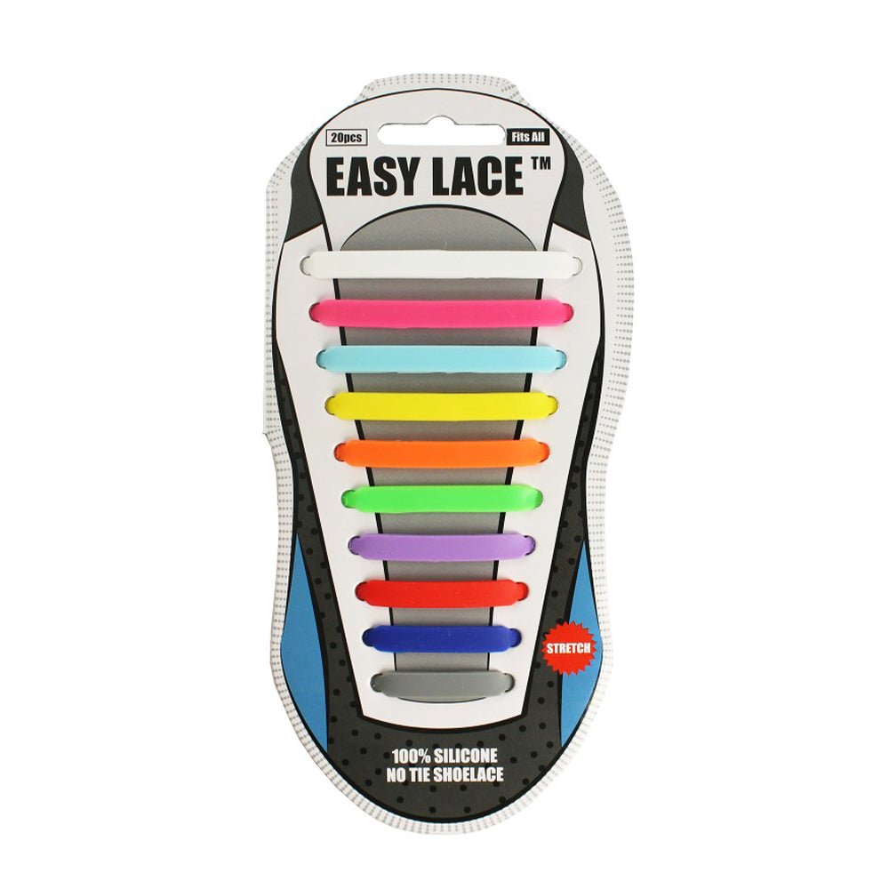 Easy Lace Elastika Snørebånd Rainbow