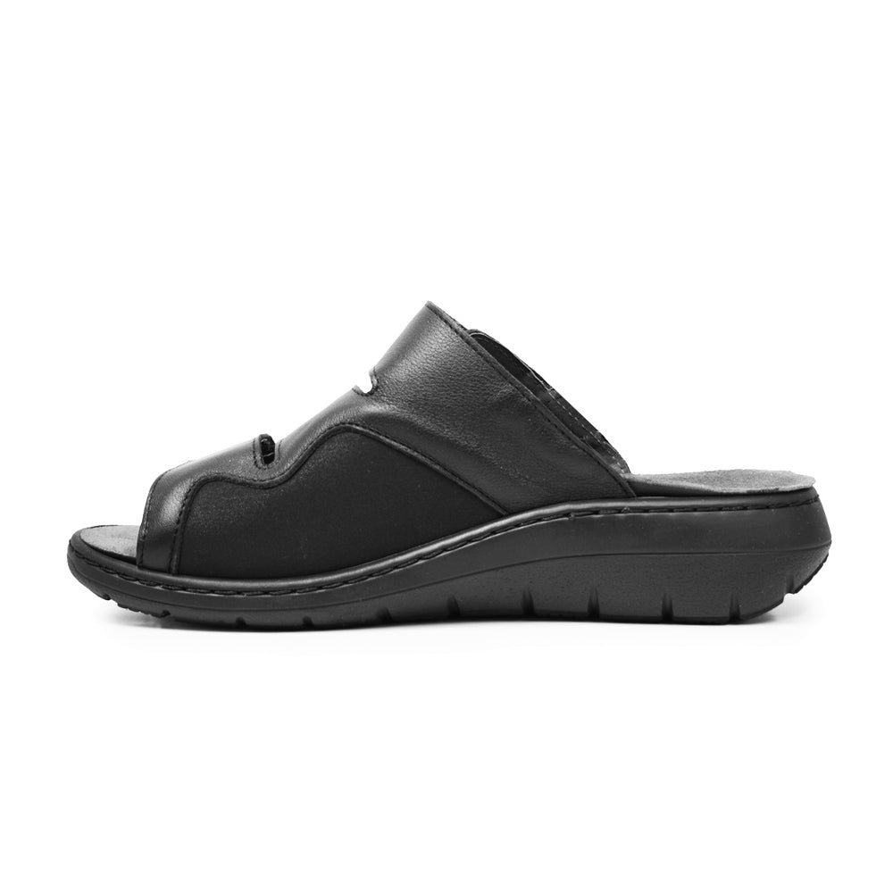 Embla Hälsoskor Sandaler Linnea Ergoflex Elastik Sort