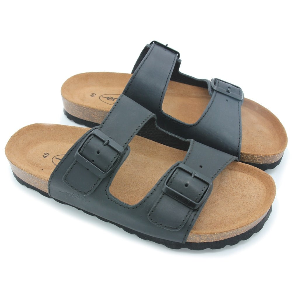 Embla Hälsoskor Sandaler Arvid Airbed Bred Sort