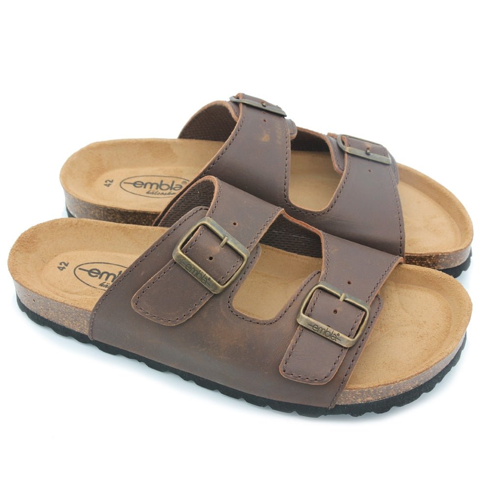 Embla Hälsoskor Sandaler Arvid Airbed Bred Brun