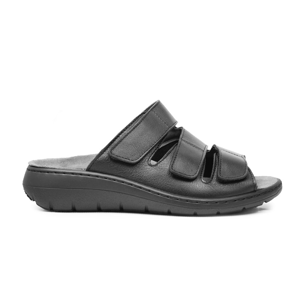 Embla Hälsoskor Sandaler Linnea Ergoflex Elastik Sort