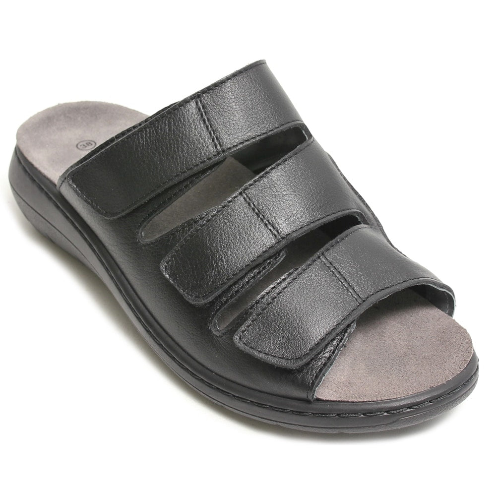 Embla Hälsoskor Sandaler Linnea Ergoflex Elastik Sort