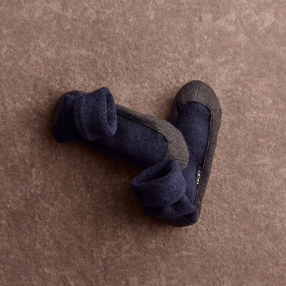Falke Cosyshoe Slippers Herre Uld Mørkblå