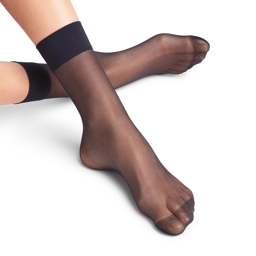 Falke Nylonstrømper Pure Matt 20 Anklet Sort