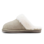 Minfot Hjemesko Fåreskind Slip-on Duved med sål Sand