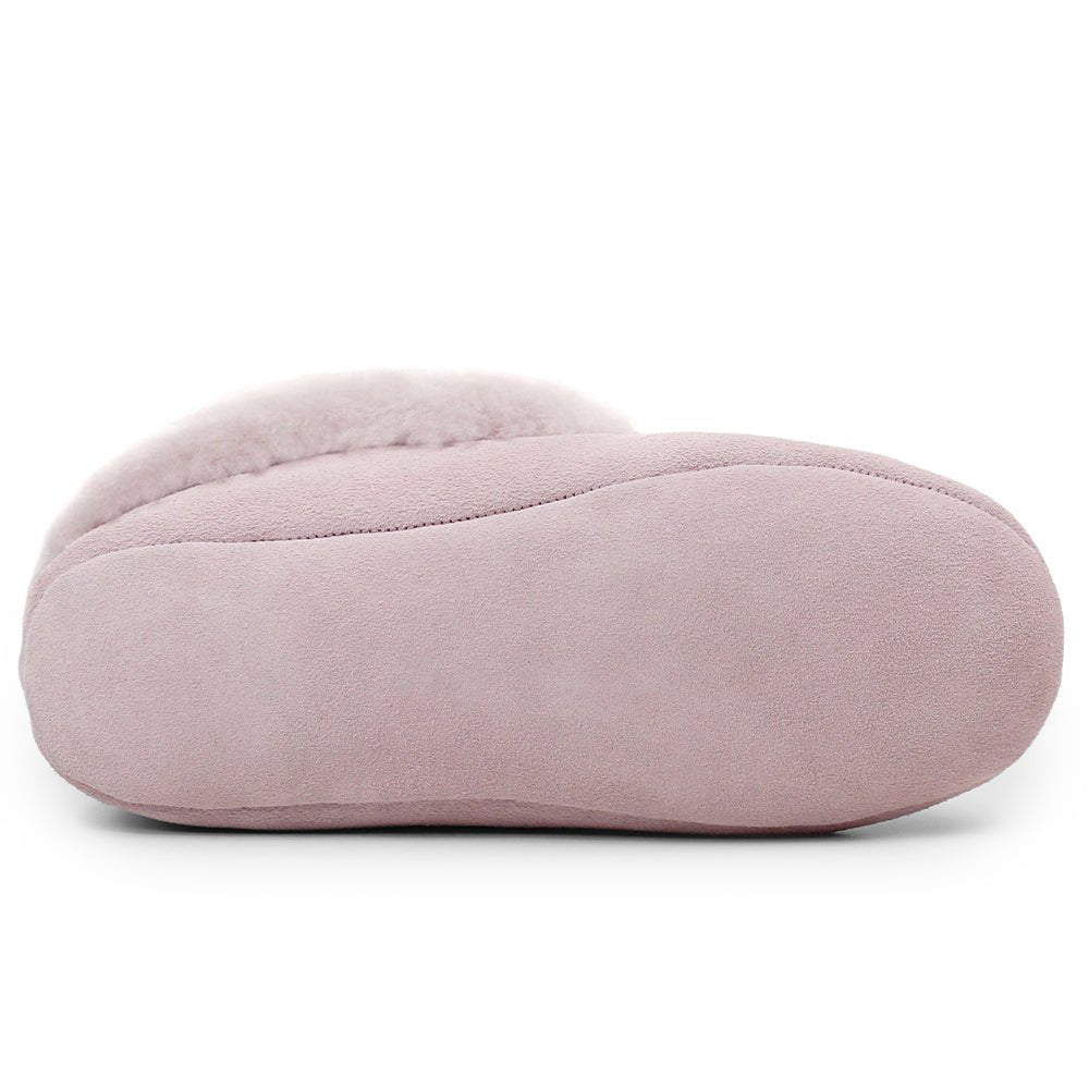 Minfot Fåreskindstøfler Sunne Rose