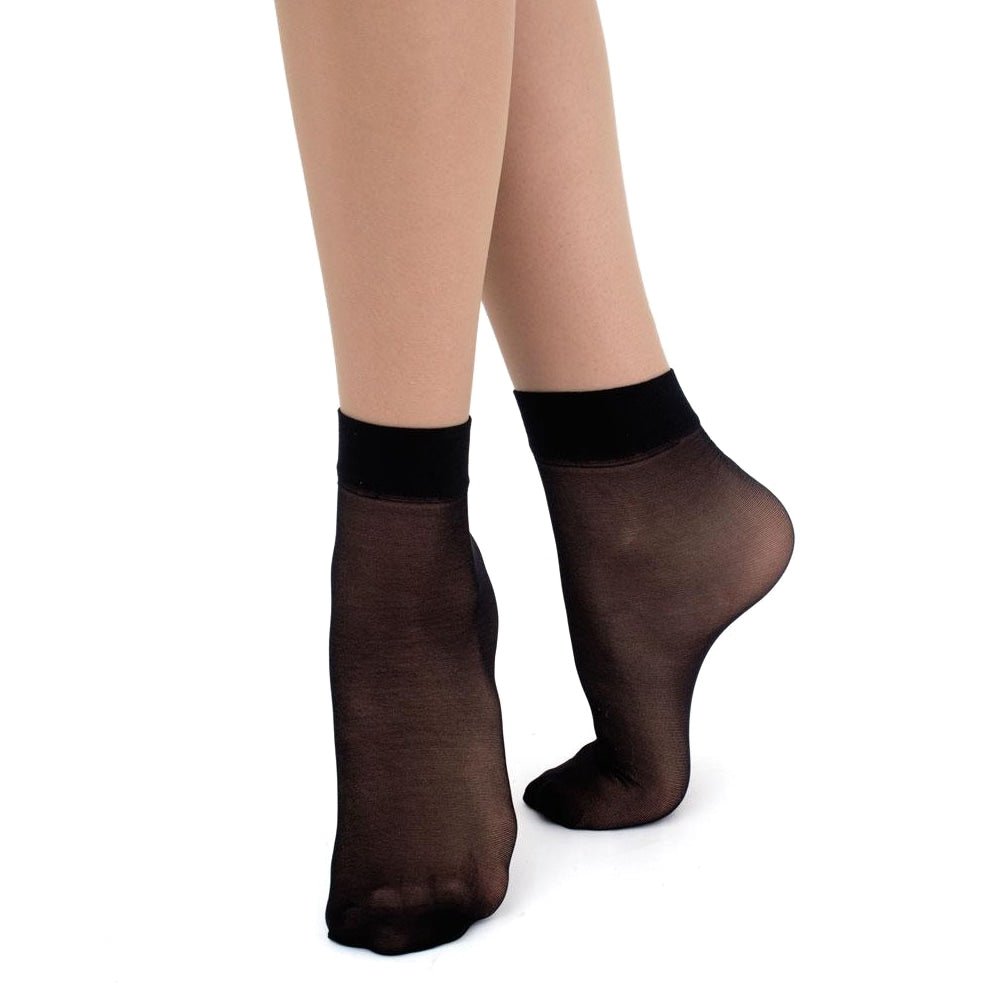 Giulia Easy Nylonstrømper Ankel 2-pack 40 den Sort