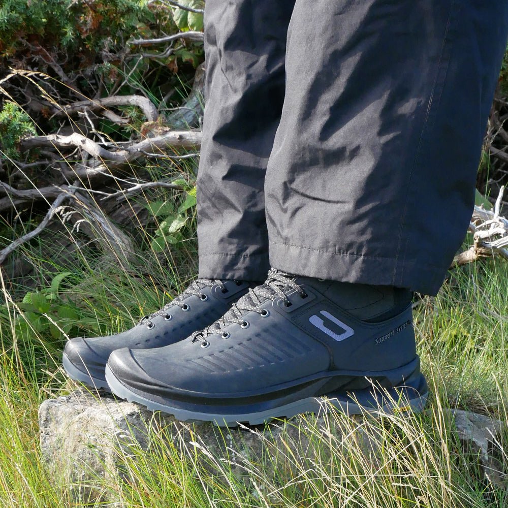 Minfot Granit Mid Støvler Unisex Vandafvisende TEX Nubuck Sort