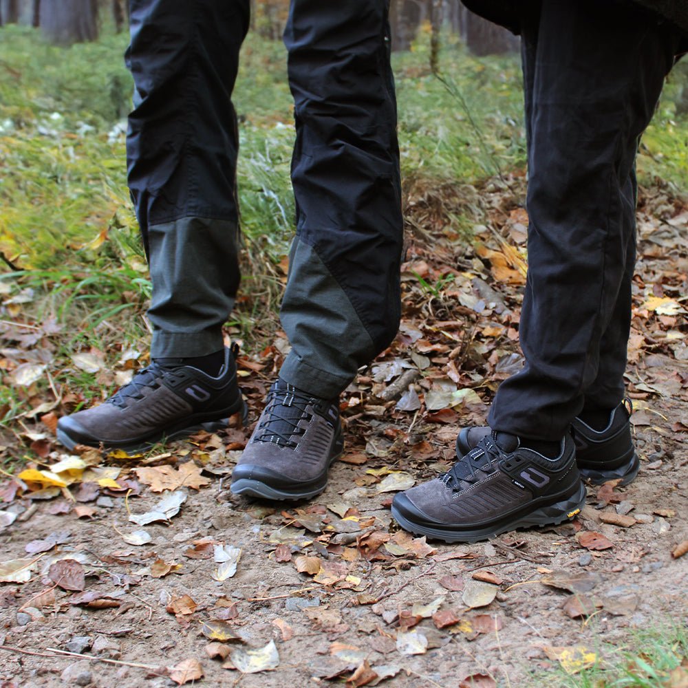 Minfot Granit Low Sko Unisex Vandafvisende TEX Ruskind Grå