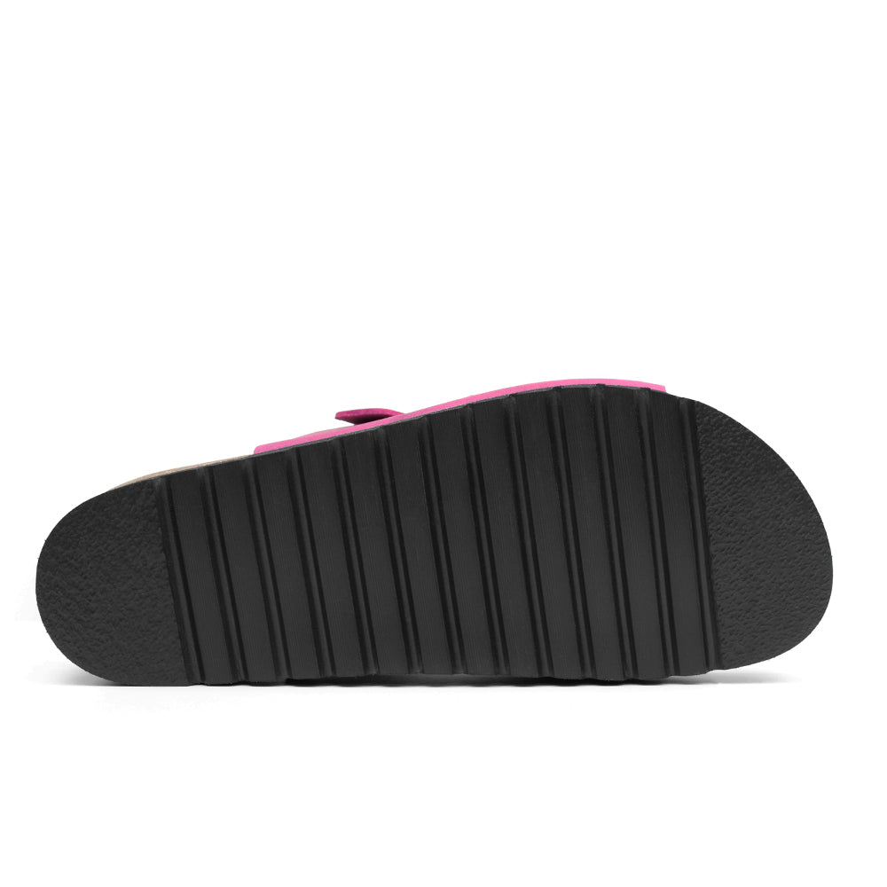 Minfot Sandaler Bio Læder Fuxia