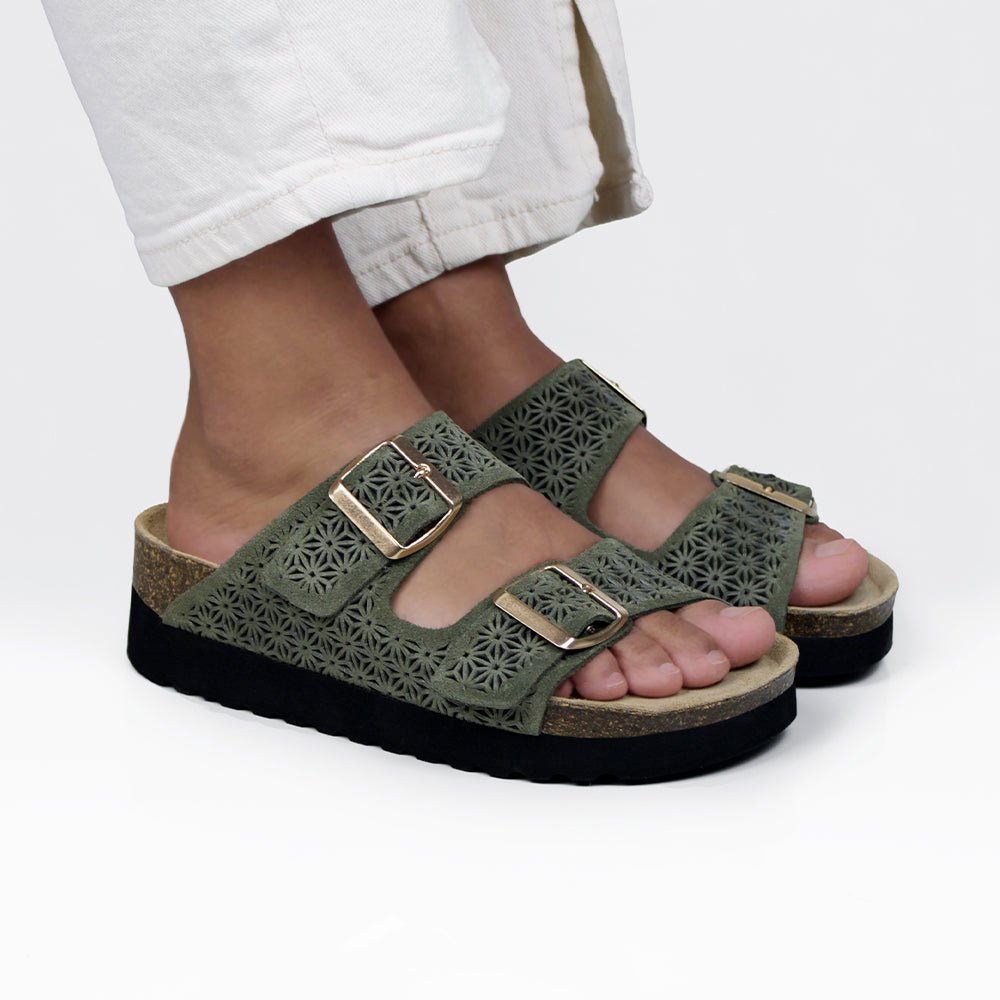 Minfot Daisy Sandaler Dame Ruskind Grøn