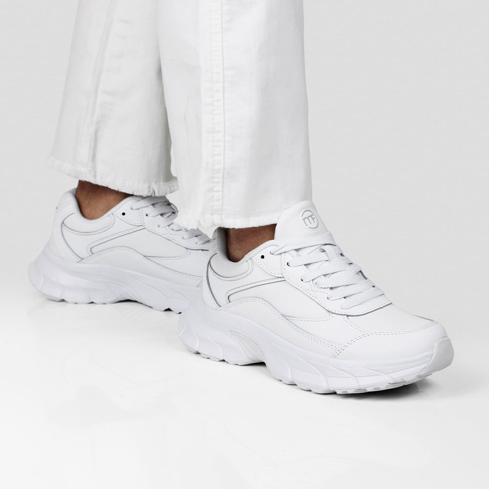 Minfot Joy Sneaker Dame Læder Hvid