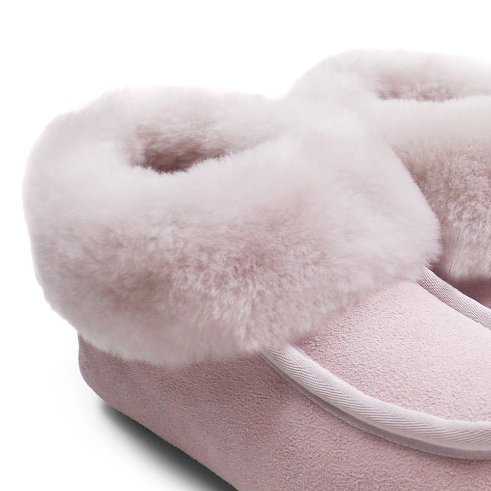 Minfot Fåreskinds Hjemmesko Hemse med såle Rose
