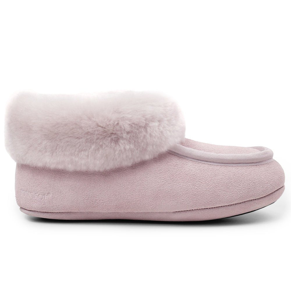 Minfot Fåreskinds Hjemmesko Hemse med såle Rose