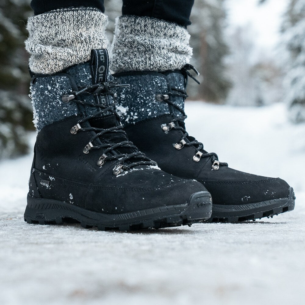 Icebug Adak ReWool BUGrip Unisex Black Grey