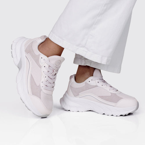 Minfot Sneaker Joy Dame Mesh Ruskind Lyserød