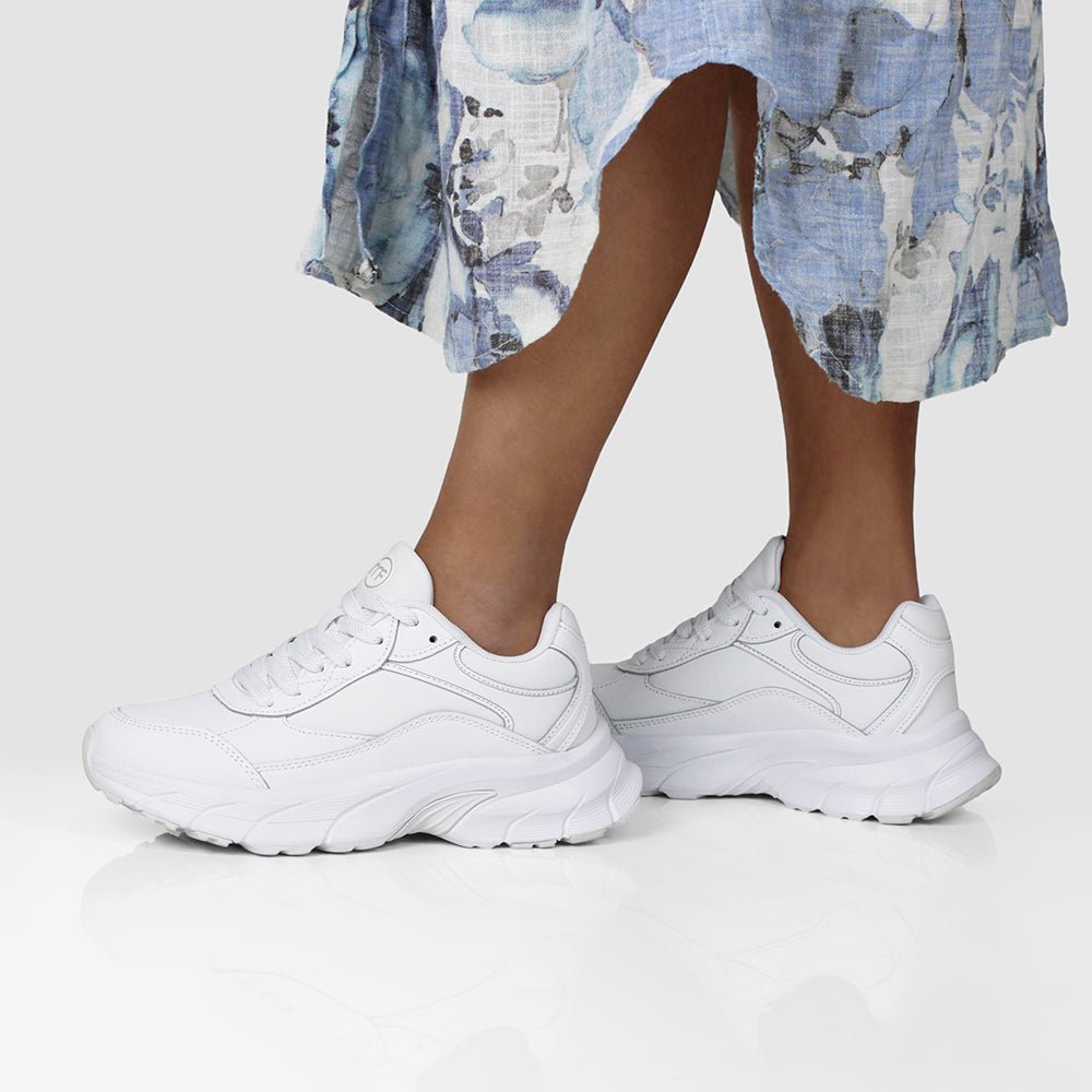 Minfot Joy Sneaker Dame Læder Hvid
