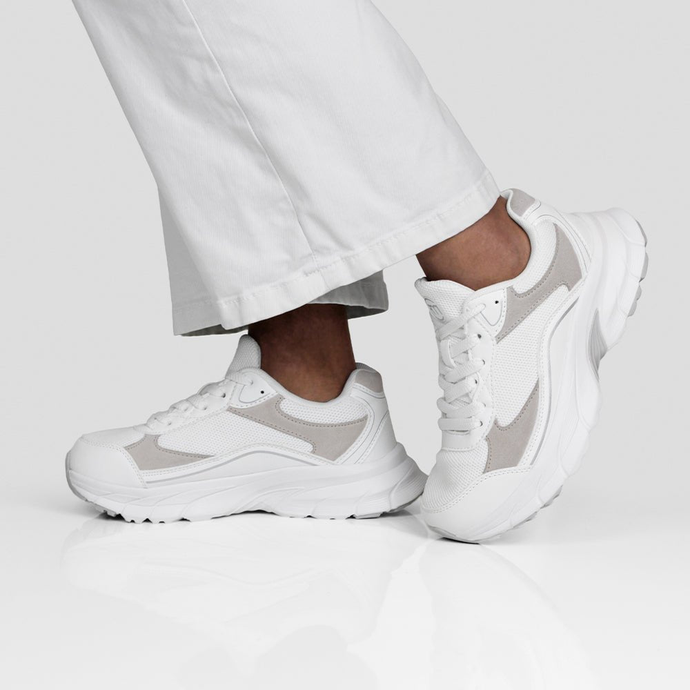 Minfot Sneaker Joy Dame Mesh Ruskind Hvid