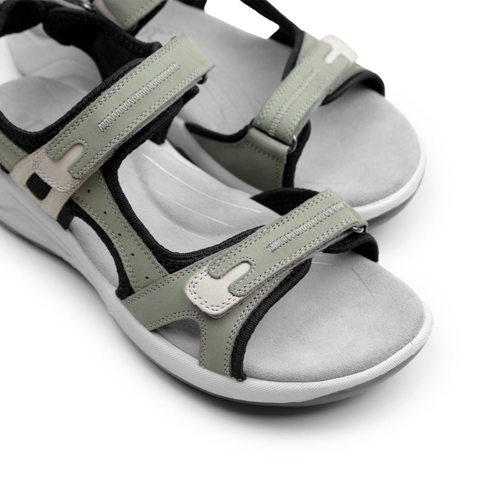 Minfot Nyhamn Sandaler Dame Green Beige