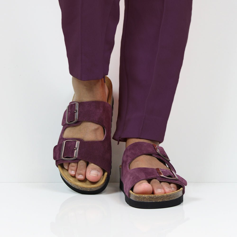 Produktbild 10 - Minfot Sandaler Moa Ruskind Bordeaux