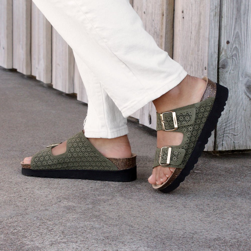 Minfot Daisy Sandaler Dame Ruskind Grøn