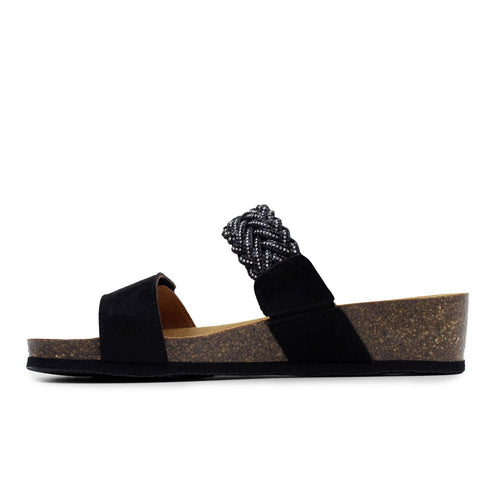 Scholl Sandaler Dame Ostuni 2 Straps Black