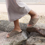 Minfot Li Sandaler Dame Ruskind Hallux Valgus Primo Soft Stone