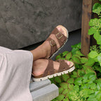 Minfot Upstep Lill Sandaler Dame Ruskind Brun