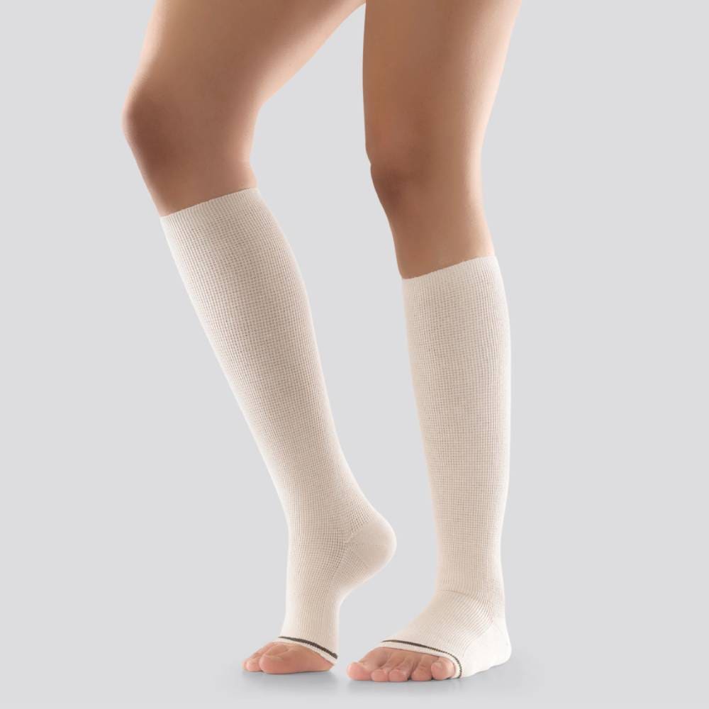 Mabs Støttestrømper Care Natur Åben Tå