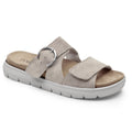 Minfot Abby Sandaler Dame Velcro Taupe