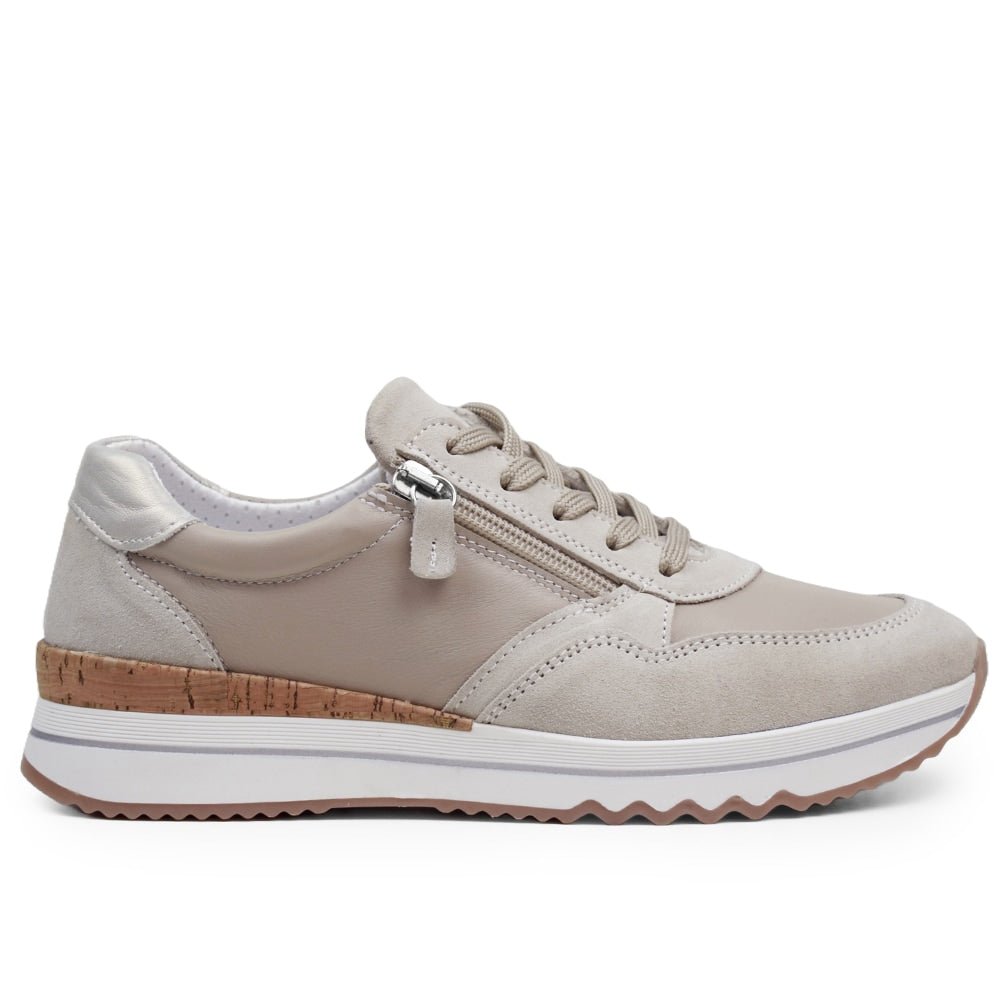 Produktbild 3 - Minfot Alley Sneaker Stretch med dragkedja Beige