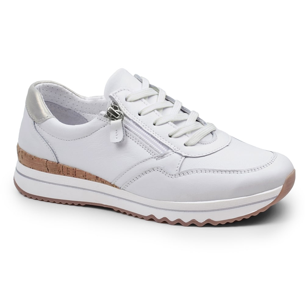 Minfot Alley Sneaker Stretch med dragkedja Vit