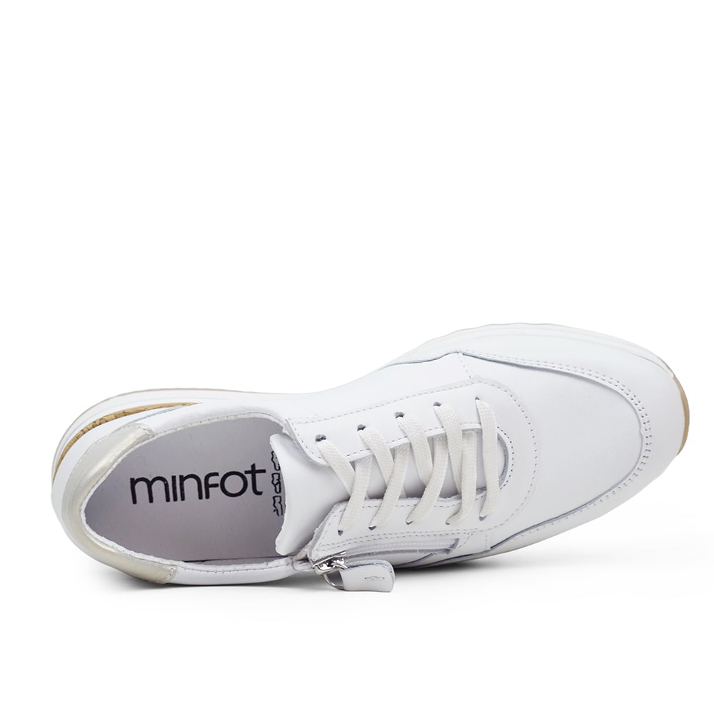 Produktbild 5 - Minfot Alley Sneaker Stretch med dragkedja Vit