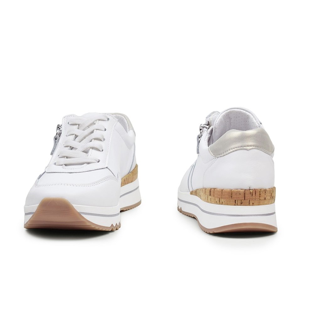 Produktbild 7 - Minfot Alley Sneaker Stretch med dragkedja Vit