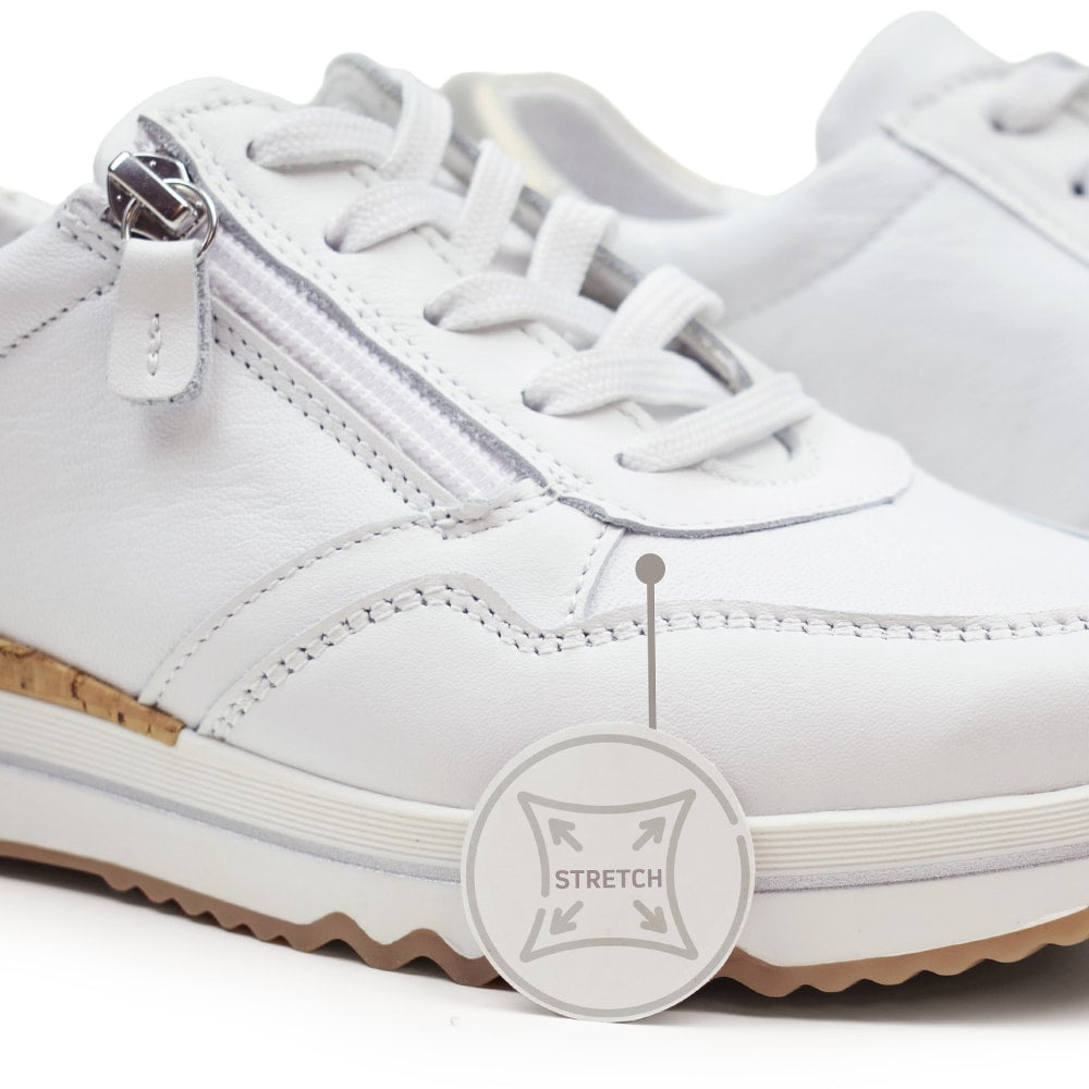 Produktbild 8 - Minfot Alley Sneaker Stretch med dragkedja Vit