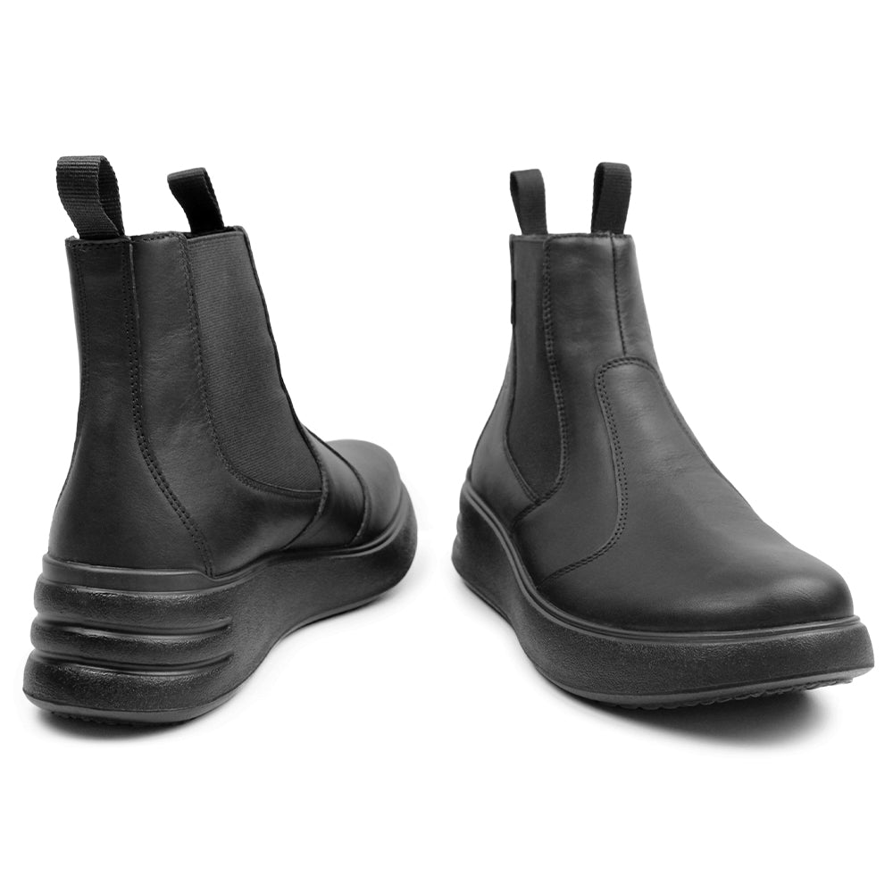 Minfot Ami Chelsea Boots Dame Vandafvisende TEX Skind Sort