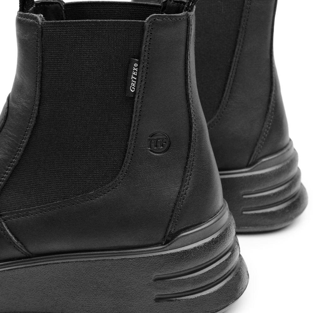 Minfot Ami Chelsea Boots Dame Vandafvisende TEX Skind Sort