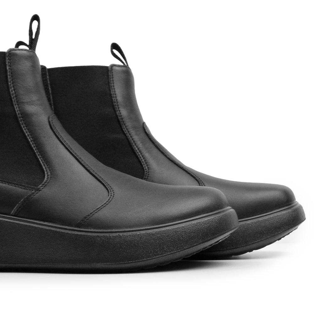 Minfot Ami Chelsea Boots Dame Vandafvisende TEX Skind Sort