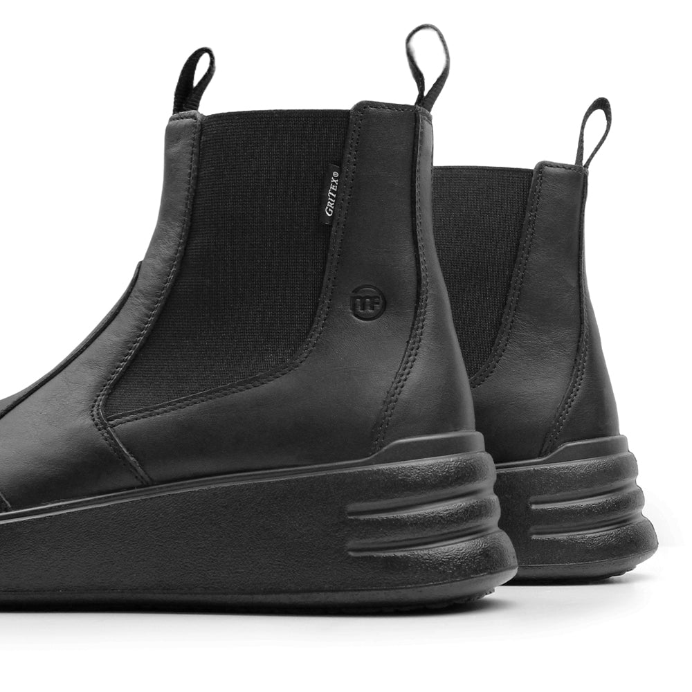 Minfot Ami Chelsea Boots Dame Vandafvisende TEX Skind Sort