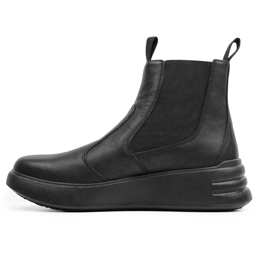 Minfot Ami Chelsea Boots Dame Vandafvisende TEX Skind Sort