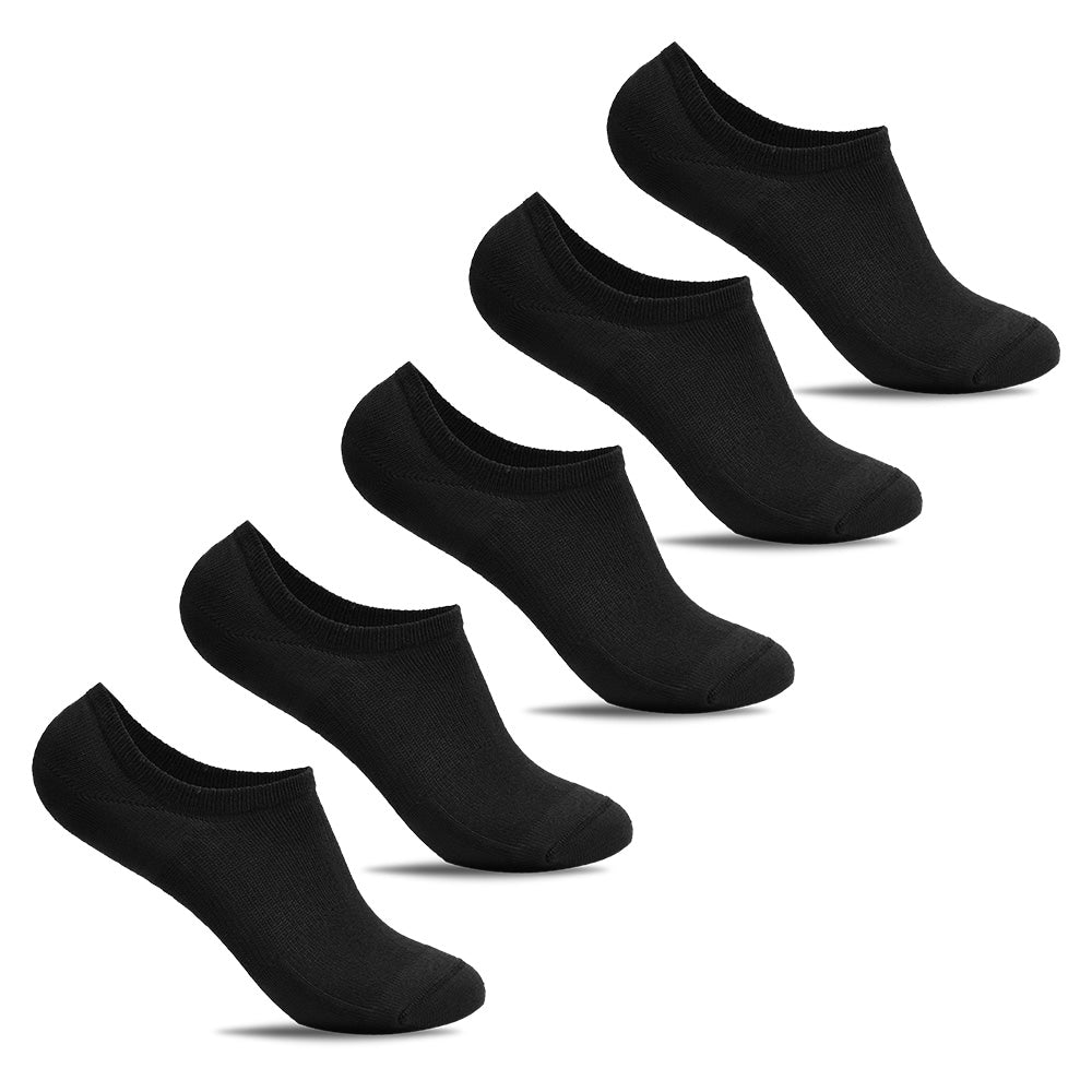 Minfot-Ankelstrumpor-merinoull-Svart-5-pack-unisex