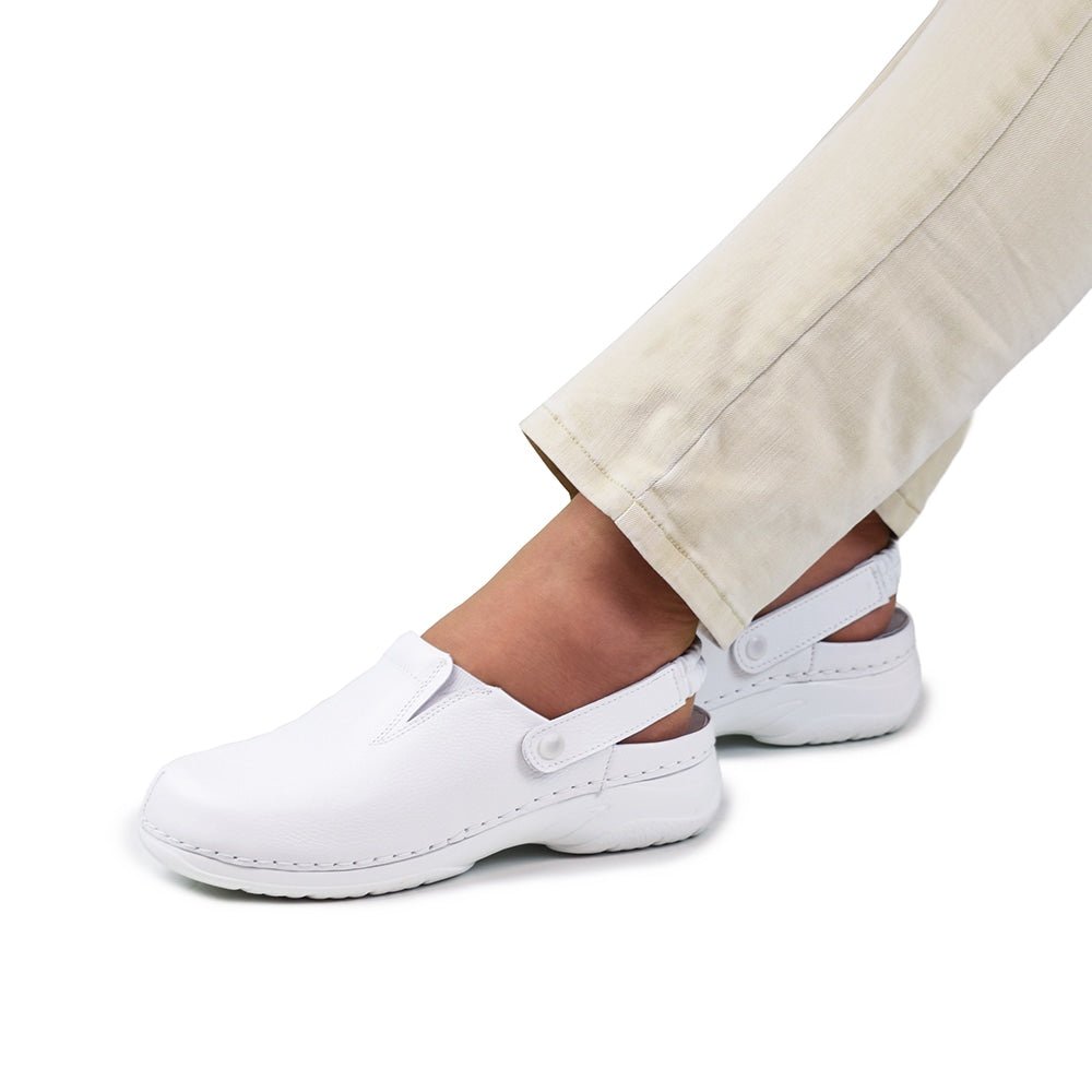 Minfot Arbejdssko Tøffel Blød Hvid