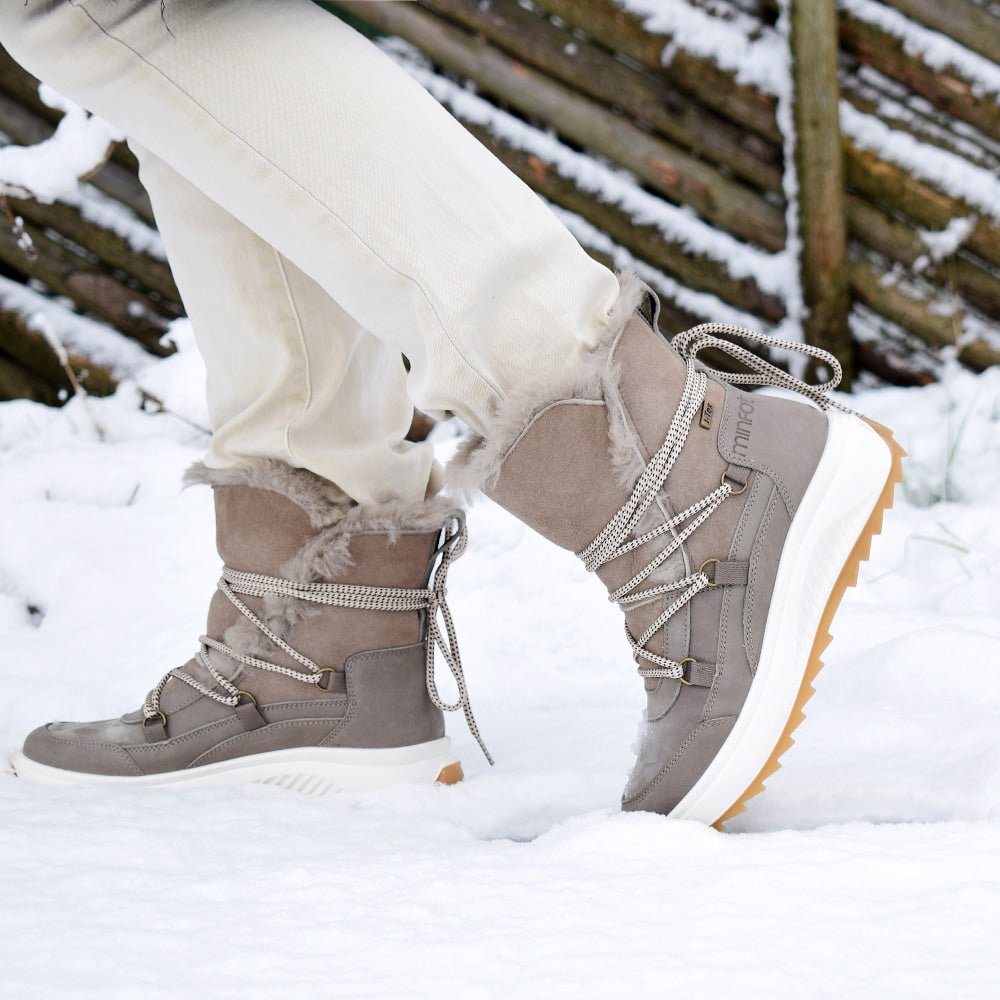 Produktbild 2 - Minfot Arctic Vinterkängor med fårskinn J-TEX Taupe